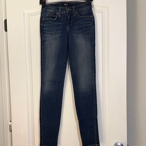 bebe Dark Blue Skinny Jeans